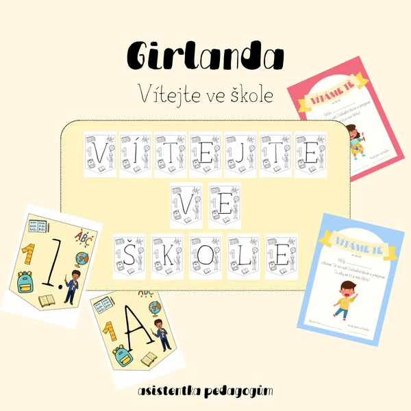 Girlanda - VÍTEJTE VE ŠKOLE