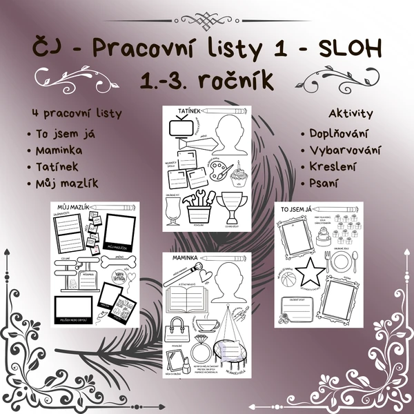 ČJ - Pracovní listy 1 - SLOH 1.-3. ročník