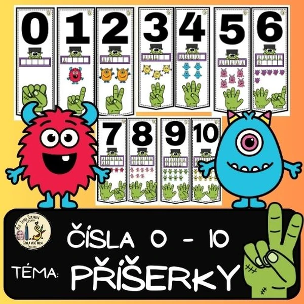 ČÍSLA - 1- 10 - PŘÍŠERKY