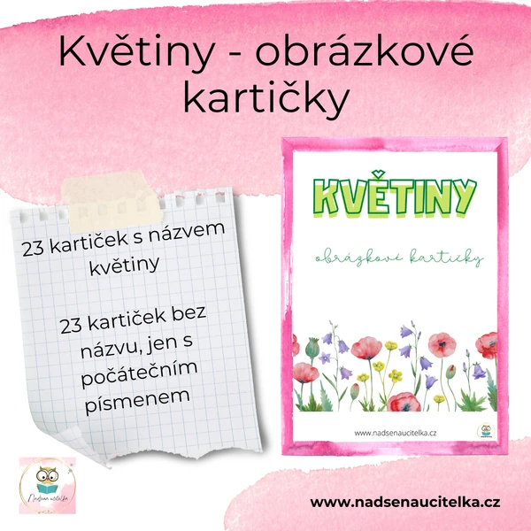 Květiny - obrázkové kartičky