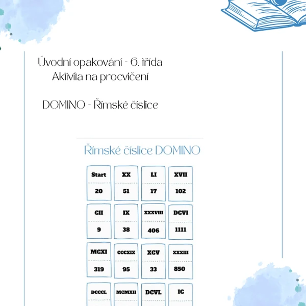Domino - Čísla a číslice