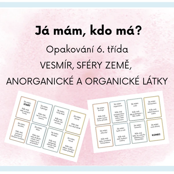 Já mám, kdo má? - Vesmír, sféry a látky