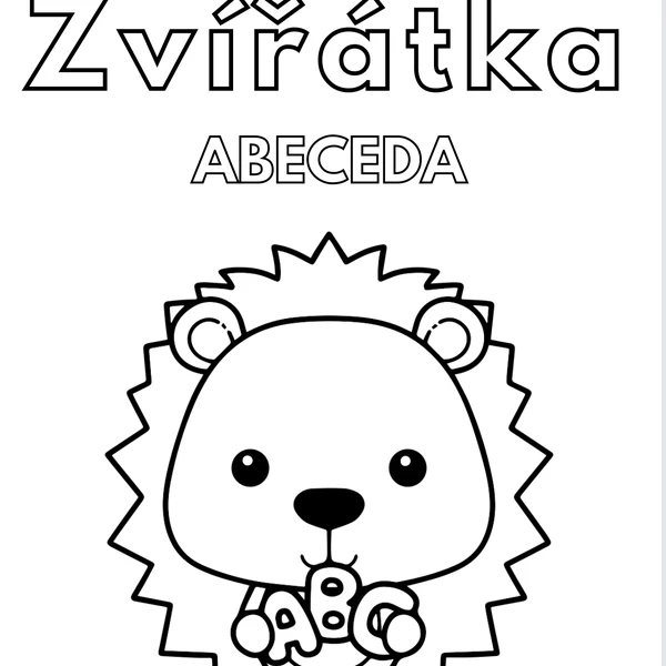 ABECEDA - omalovánky zvířátek 
