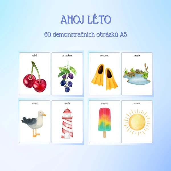 Léto - 60 demonstračních obrázků A5