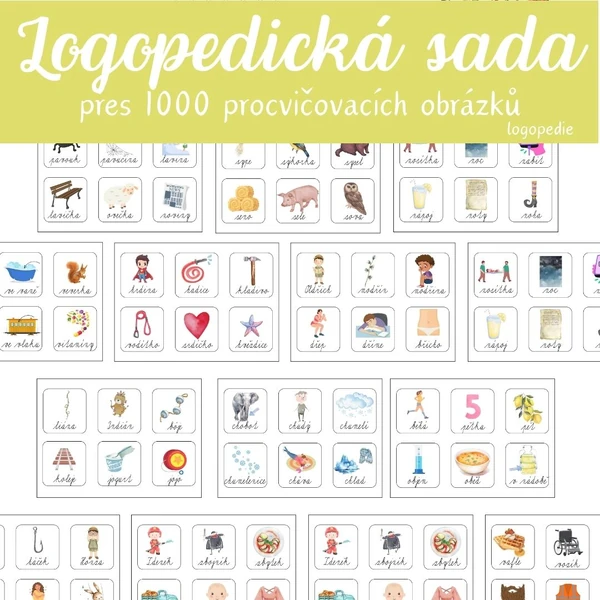 Logopedické kartičky - sada