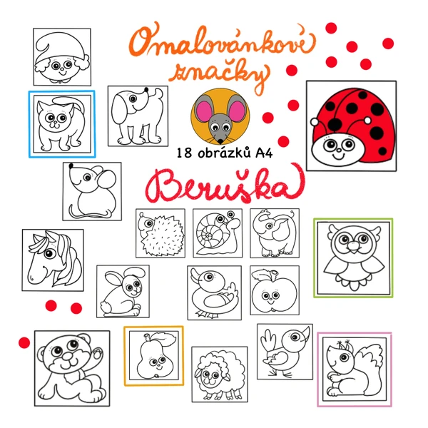 Omalovánkové značky - Beruška