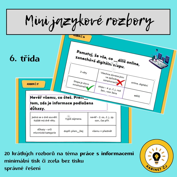 Mini jazykové rozbory