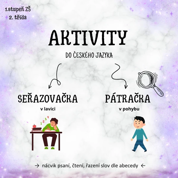 Seřazovačka + Pátračka (2 aktivity do ČJ)