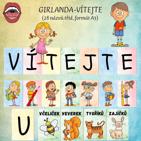 GIRLANDA VÍTEJTE 