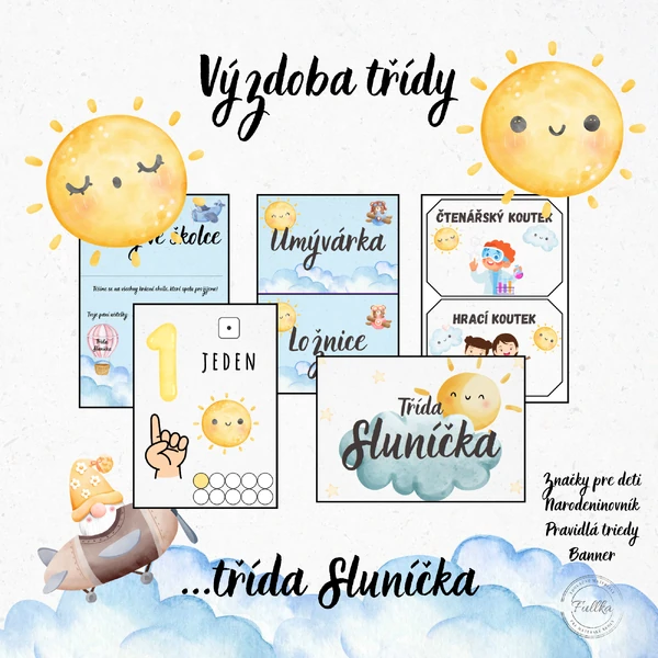 Sluníčka, Výzdoba třídy, Narozeninovník
