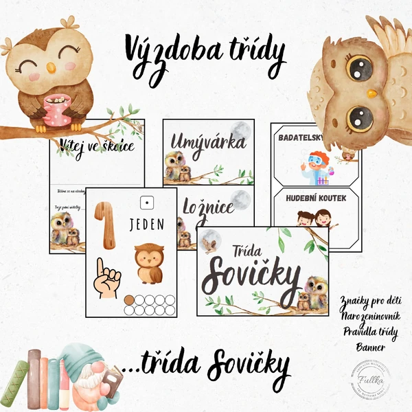 Sovičky, Výzdoba třídy, Narozeninovník