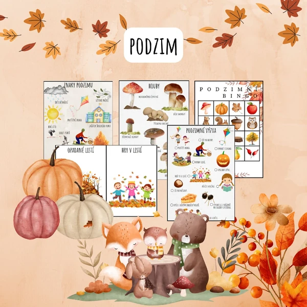 Podzim, V lese, V sadě, V zahradě