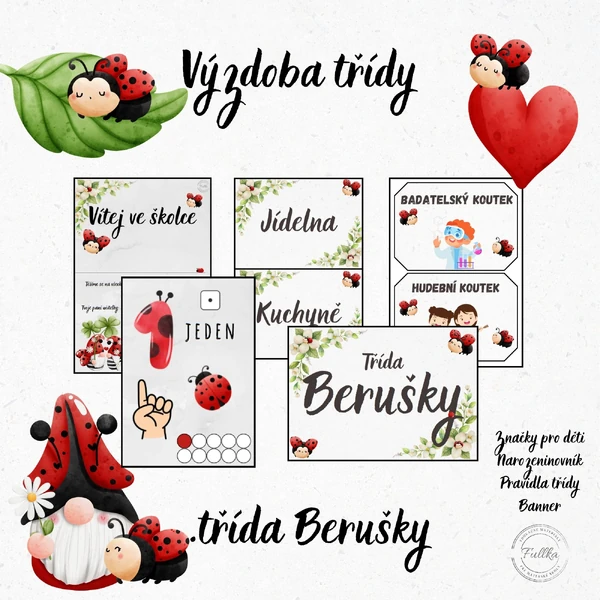 Berušky, Výzdoba třídy, Narozeninovník