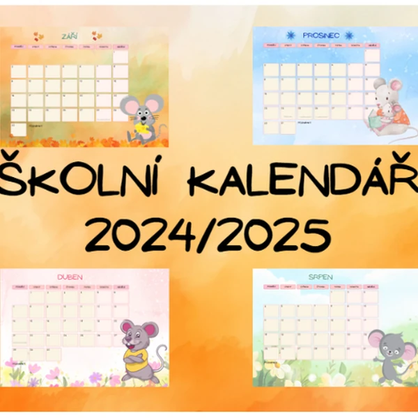 Myška - kalendář 2024/2025