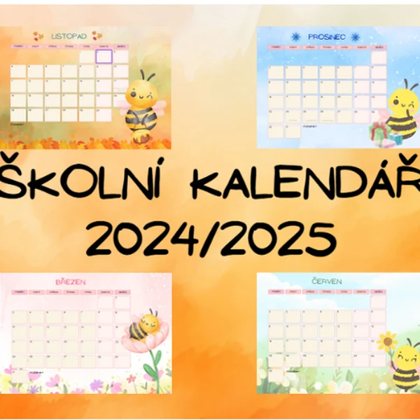 Včelka - kalendář 2024/2025