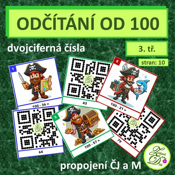 Odčítání do 100 s QR