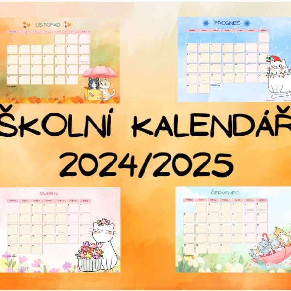 Koťata - kalendář 2024/2025