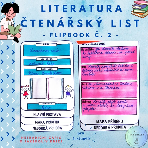 Čtenářský list - flipbook č. 2