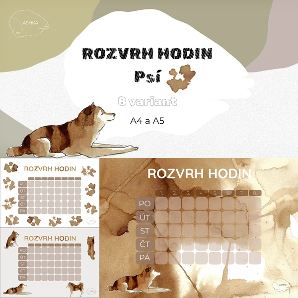 Rozvrh hodin – Psí