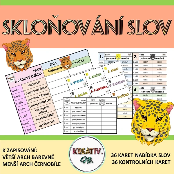 SKLOŇOVÁNÍ SLOV