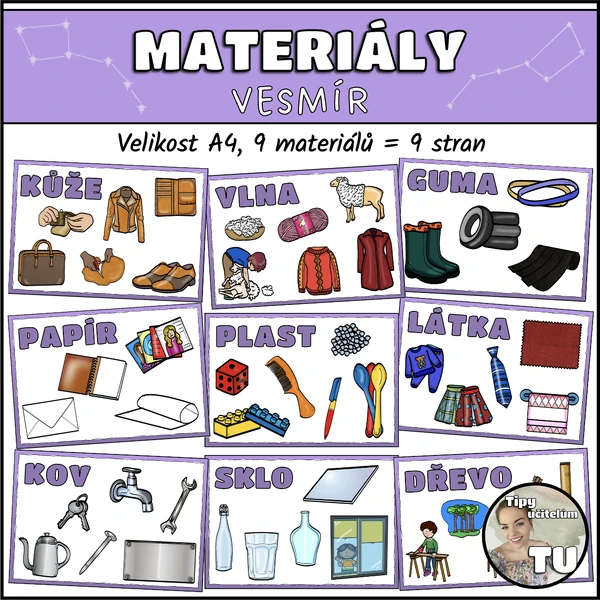 Materiály - vesmír