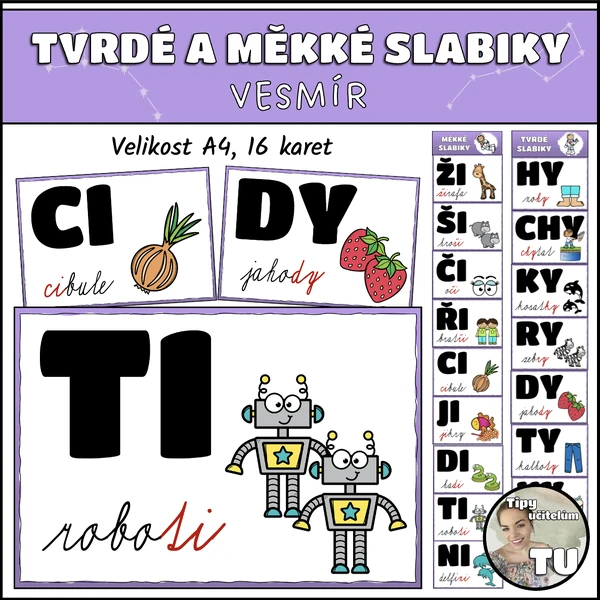 Tvrdé a měkké slabiky - vesmír