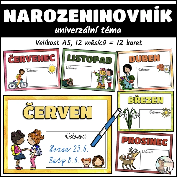 Narozeninovník, narozeniny - univerzální