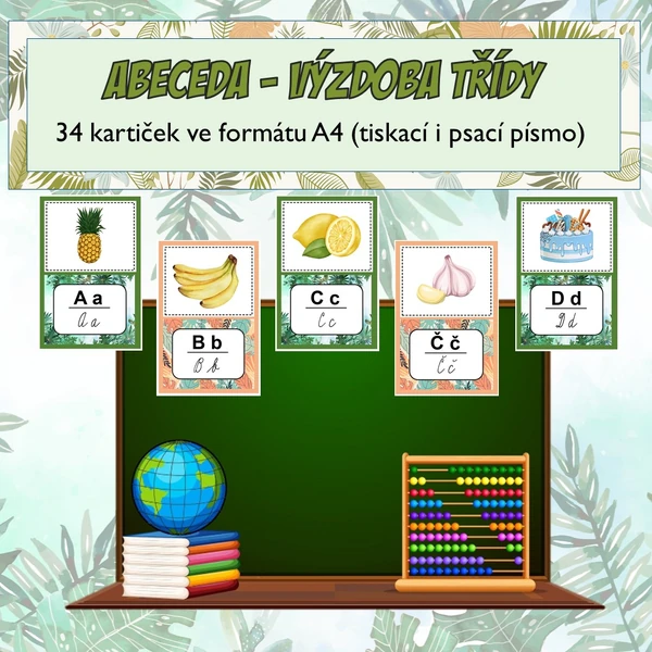 Výzdoba třídy - abeceda