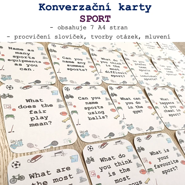 Konverzační karty - SPORT