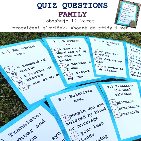 Quiz questions - Family