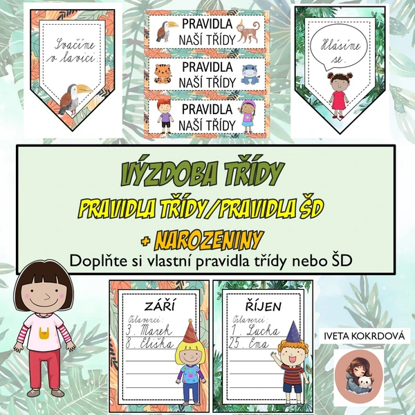 PRAVIDLA ( třídy/školní družiny) a NAROZENINY