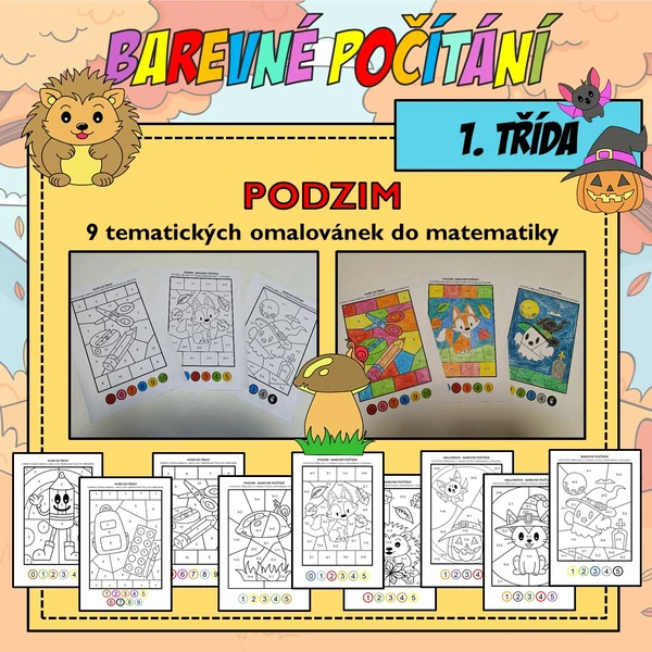 Barevné počítání - matematika +-5
