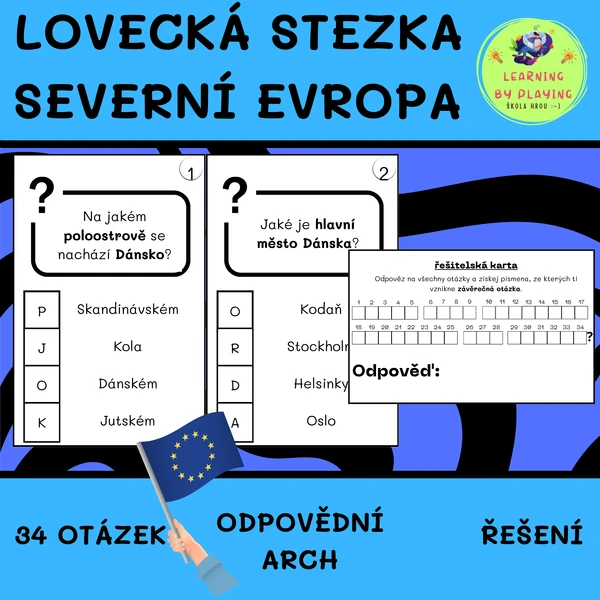 ZEMĚPISNÁ STEZKA - SEVERNÍ EVROPA