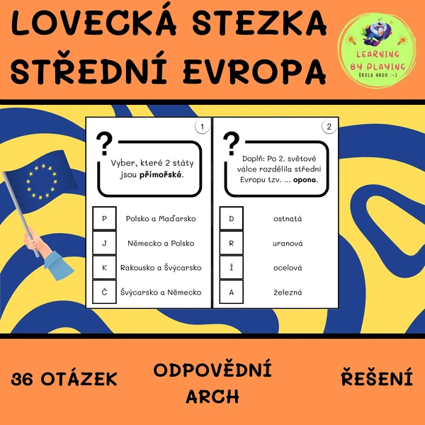ZEMĚPISNÁ STEZKA - STŘEDNÍ EVROPA