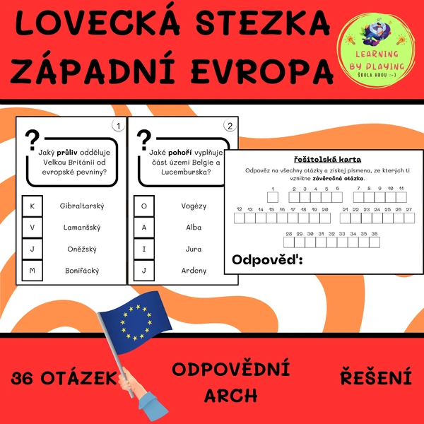 ZEMĚPISNÁ STEZKA - ZÁPADNÍ EVROPA