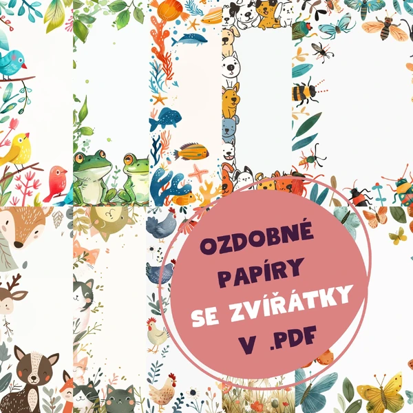Ozdobné papíry - ZVÍŘECÍ