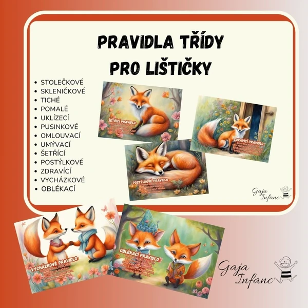 Pravidla třídy- lištičkové