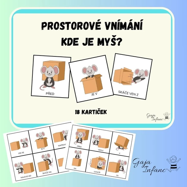 Prostorové vnímání- Kde je myška? 