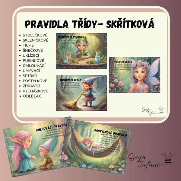 Pravidla třídy- skřítkové a víly 