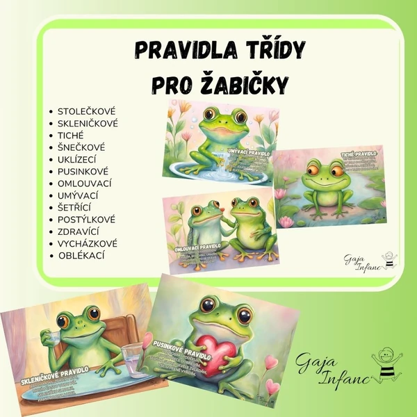 Pravidla třídy- žabičkové
