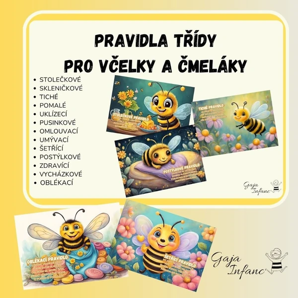 Pravidla třídy- včelky a čmeláci 