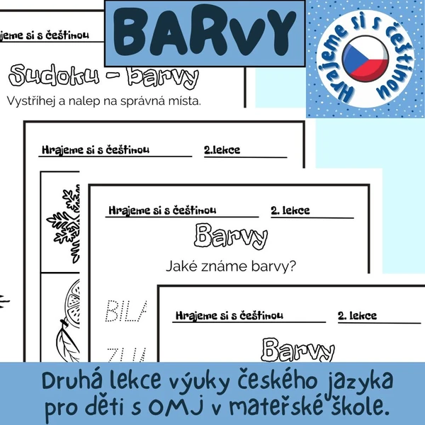 Výuka českého jazyka v MŠ - BARVY