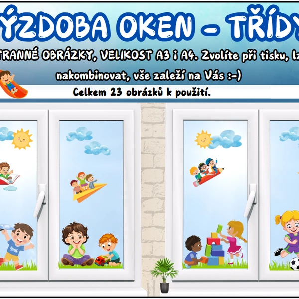 Výzdoba oken - třídy 