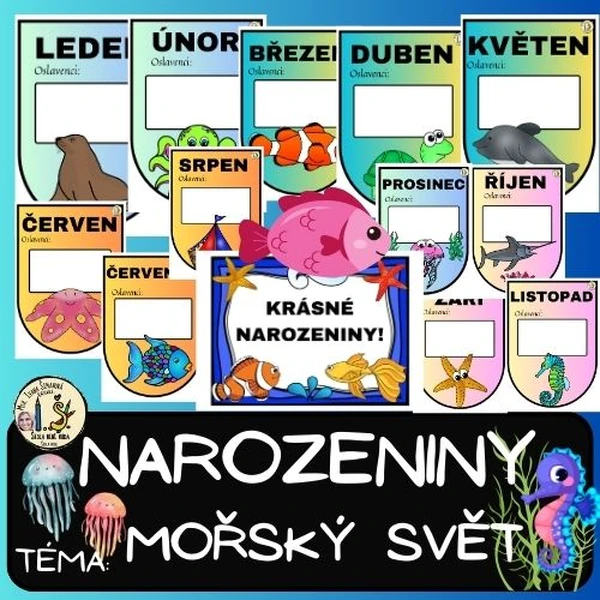 NAROZENINOVNÍK – MOŘSKÝ SVĚT