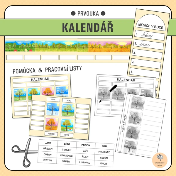 Kalendář - pomůcky