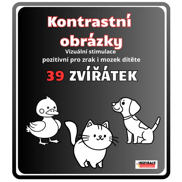  Kontrastní obrázky - 39 ZVÍŘÁTEK 