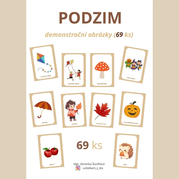 PODZIM - demonstrační obrázky (69 ks, A4)