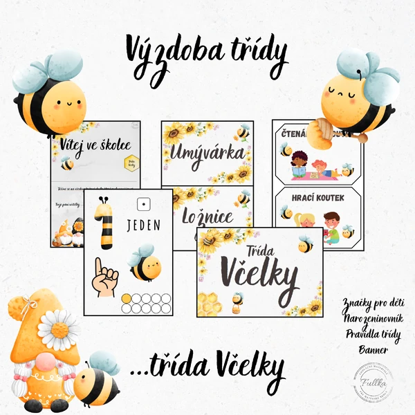 Včelky, Výzdoba třídy, Narozeninovník