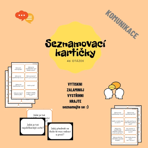 Seznamovací kartičky - otázky