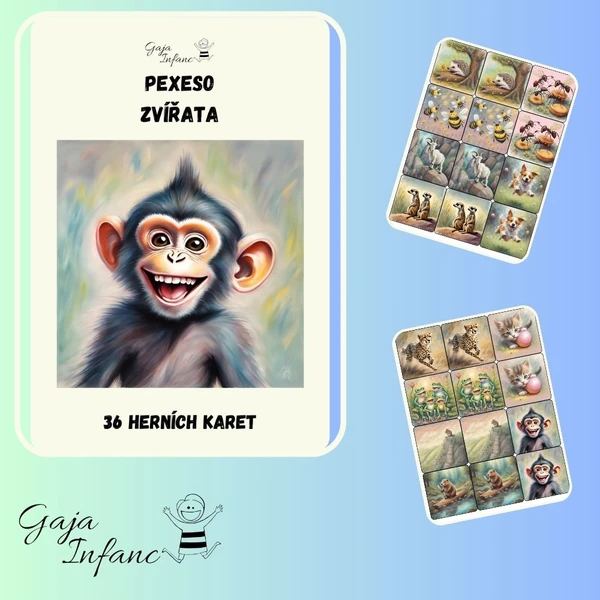 Pexeso- zvířata
